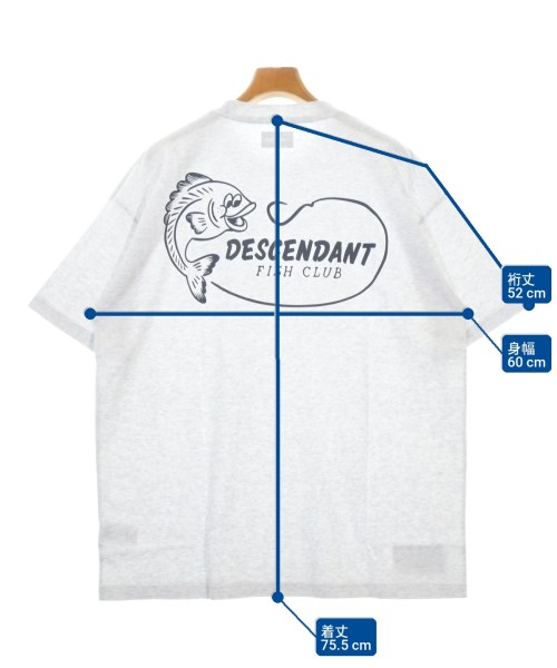 DESCENDANT（ディセンダント）Tシャツ・カットソー グレー サイズ:3(L位) メンズ/2200710210180