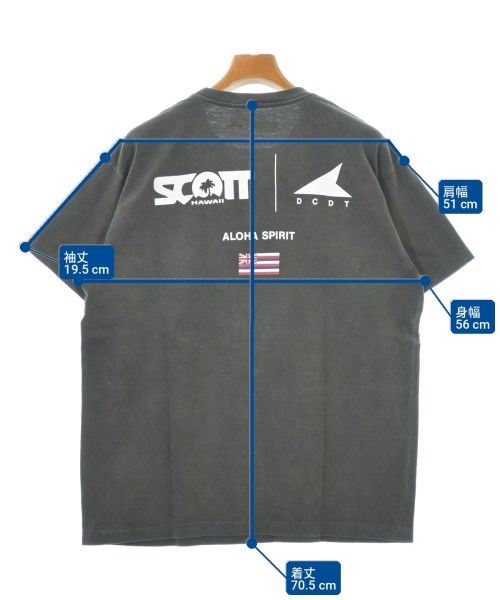 DESCENDANT（ディセンダント）Tシャツ・カットソー グレー サイズ:1(S位) メンズ/2200710210203