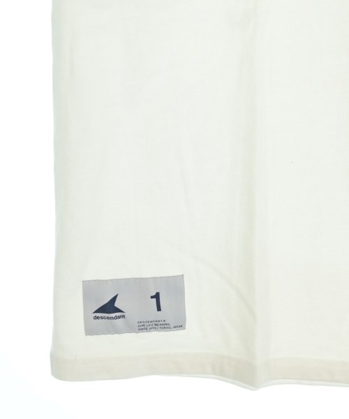 DESCENDANT（ディセンダント）Tシャツ・カットソー 白 サイズ:1(S位) メンズ/2200717407064