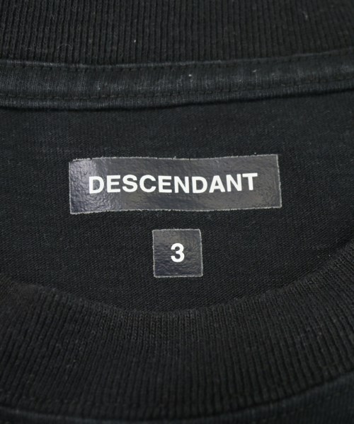 DESCENDANT（ディセンダント）Tシャツ・カットソー 黒 サイズ:3(L位) メンズ/2200718440084
