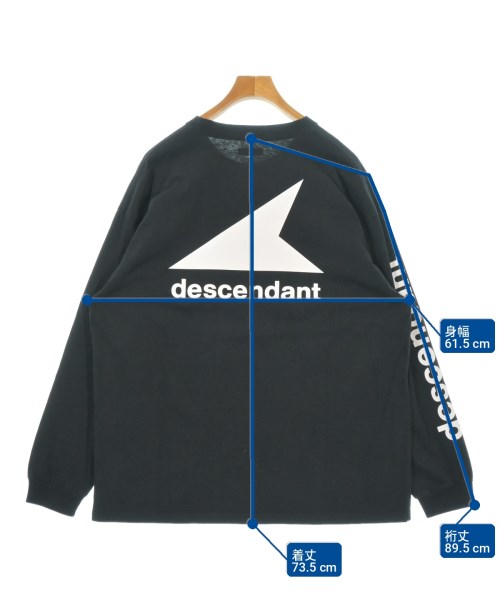 DESCENDANT（ディセンダント）Tシャツ・カットソー 黒 サイズ:3(L位) メンズ/2200718440084