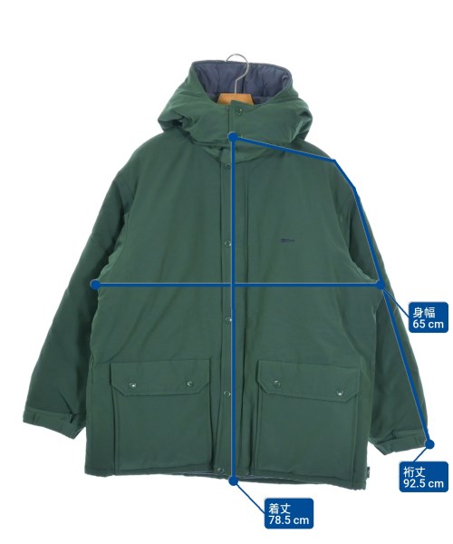 DESCENDANT（ディセンダント）ダウンジャケット/ダウンベスト 緑 サイズ:4(XL位) メンズ/2200645239010