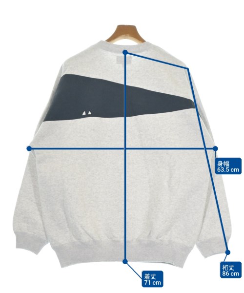 DESCENDANT（ディセンダント）スウェット グレー サイズ:3(L位) メンズ/2200641608063