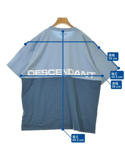 DESCENDANT（ディセンダント）Tシャツ・カットソー 青 サイズ:2(M位) メンズ/2200645987195