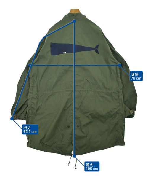 DESCENDANT（ディセンダント）モッズコート カーキ サイズ:2(M位) メンズ/2200634987106