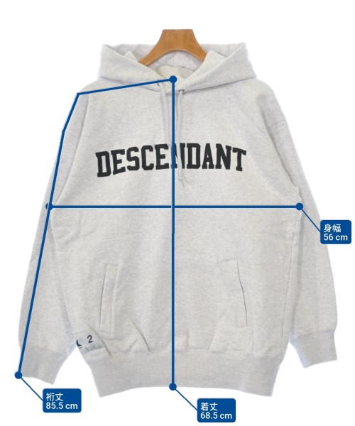 DESCENDANT（ディセンダント）パーカー グレー サイズ:2(M位) メンズ/2200634987212