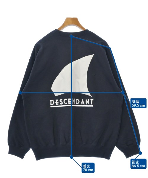 DESCENDANT（ディセンダント）スウェット 紺 サイズ:2(M位) メンズ/2200634987236