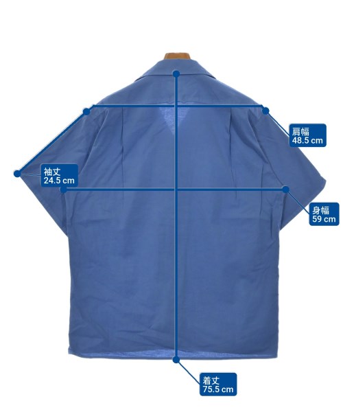 DESCENDANT（ディセンダント）カジュアルシャツ 青 サイズ:2(M位) メンズ/2200634987311