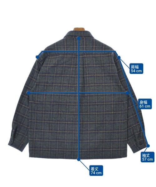 DESCENDANT（ディセンダント）カジュアルシャツ 緑 サイズ:2(M位) メンズ/2200634987335