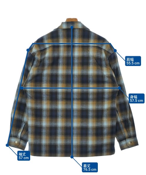 DESCENDANT（ディセンダント）カジュアルシャツ 紺 サイズ:2(M位) メンズ/2200634987359