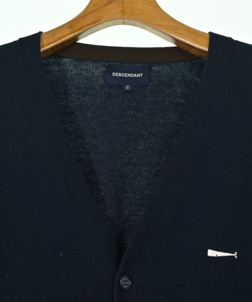DESCENDANT（ディセンダント）カーディガン 紺 サイズ:2(M位) メンズ/2200648811015