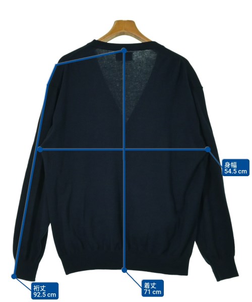 DESCENDANT（ディセンダント）カーディガン 紺 サイズ:2(M位) メンズ/2200648811015