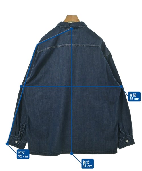 DESCENDANT（ディセンダント）カジュアルシャツ 紺 サイズ:4(XL位) メンズ/2200649995028