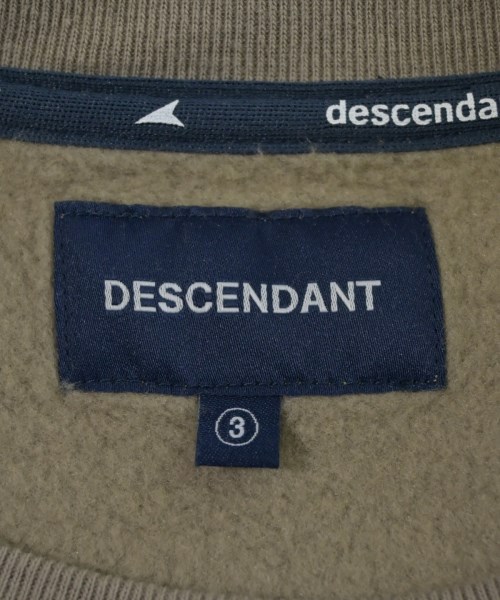 DESCENDANT（ディセンダント）スウェット ベージュ サイズ:3(L位) メンズ/2200643542037