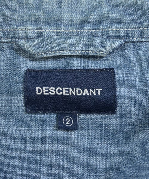 DESCENDANT（ディセンダント）カジュアルシャツ 青 サイズ:2(M位) メンズ/2200703516022