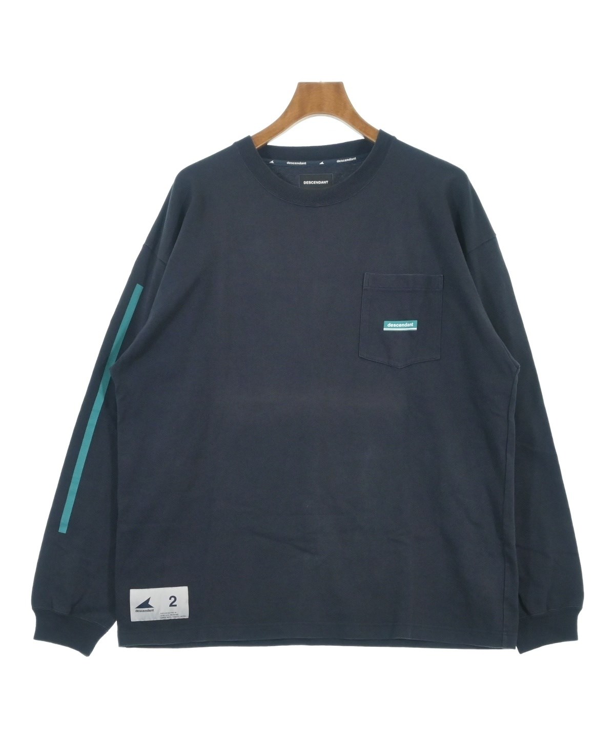 DESCENDANT（ディセンダント）Tシャツ・カットソー 紺 サイズ:2(M位