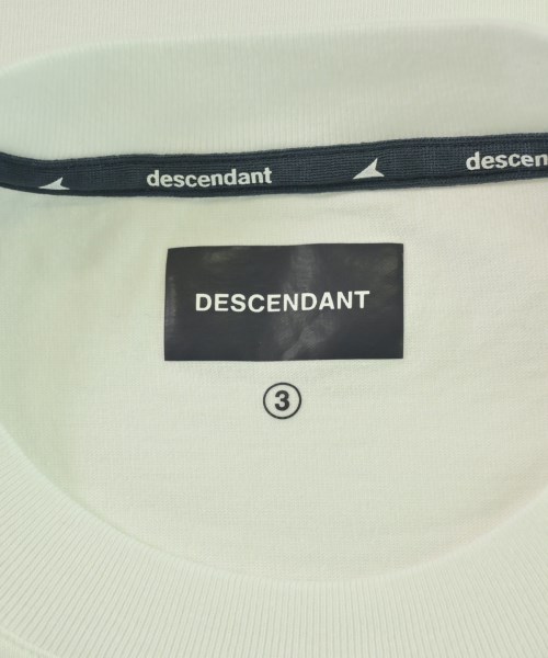 DESCENDANT（ディセンダント）Tシャツ・カットソー 白 サイズ:3(L位) メンズ/2200701104061