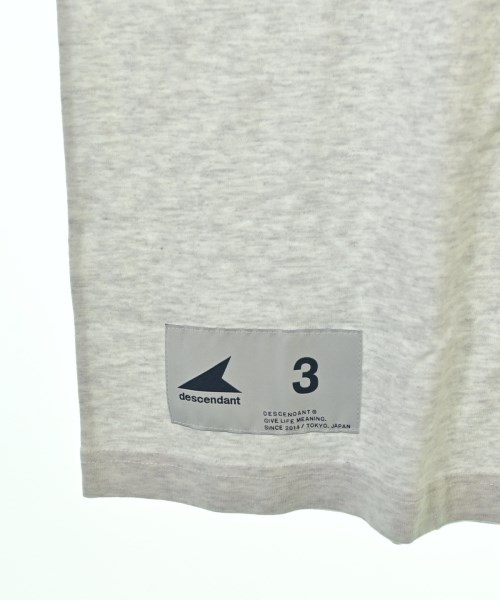 DESCENDANT（ディセンダント）Tシャツ・カットソー グレー サイズ:3(L位) メンズ/2200701104092