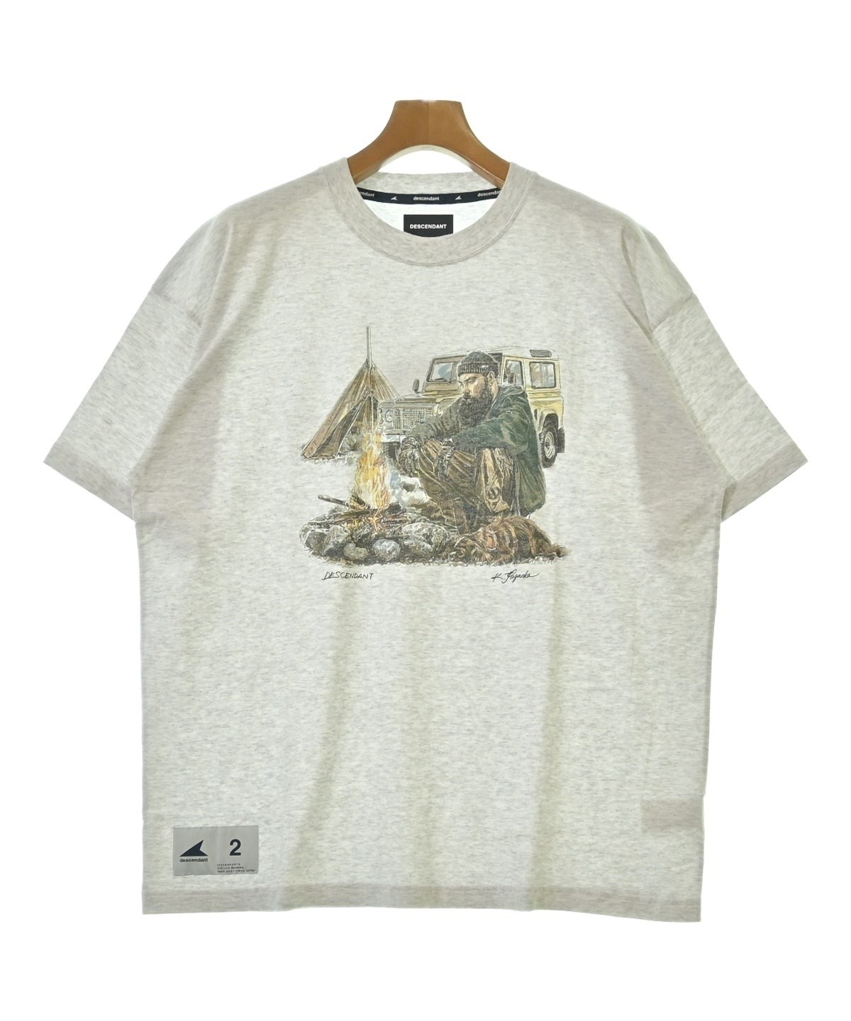 DESCENDANT（ディセンダント）Tシャツ・カットソー グレー サイズ:2(M