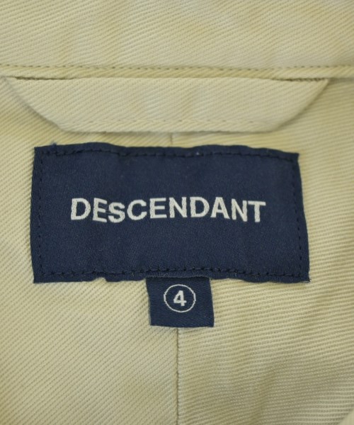 DESCENDANT（ディセンダント）カジュアルシャツ ベージュ サイズ:4(XL位) メンズ/2200703805089