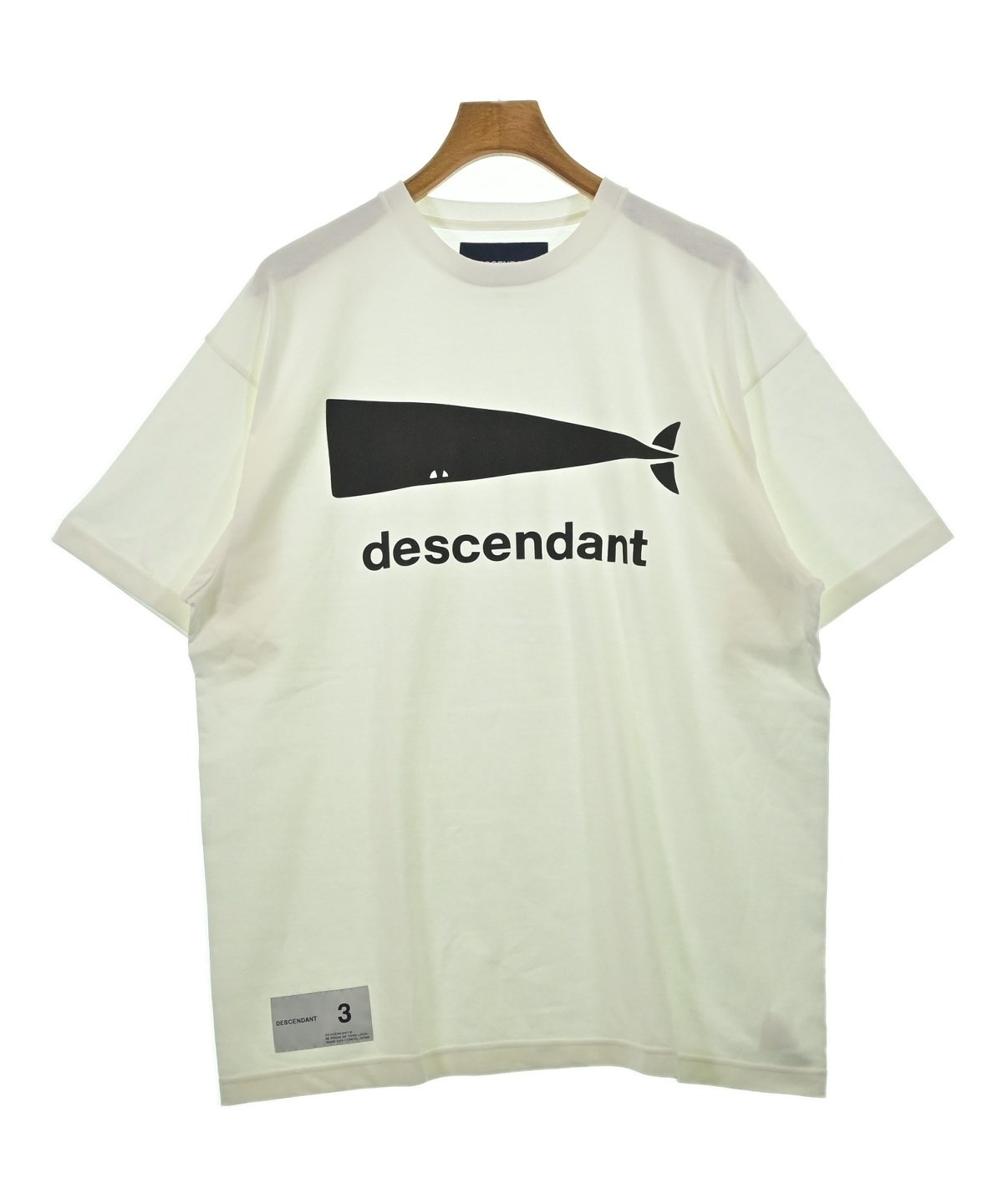 DESCENDANT（ディセンダント）Tシャツ・カットソー 白 サイズ:3(L位