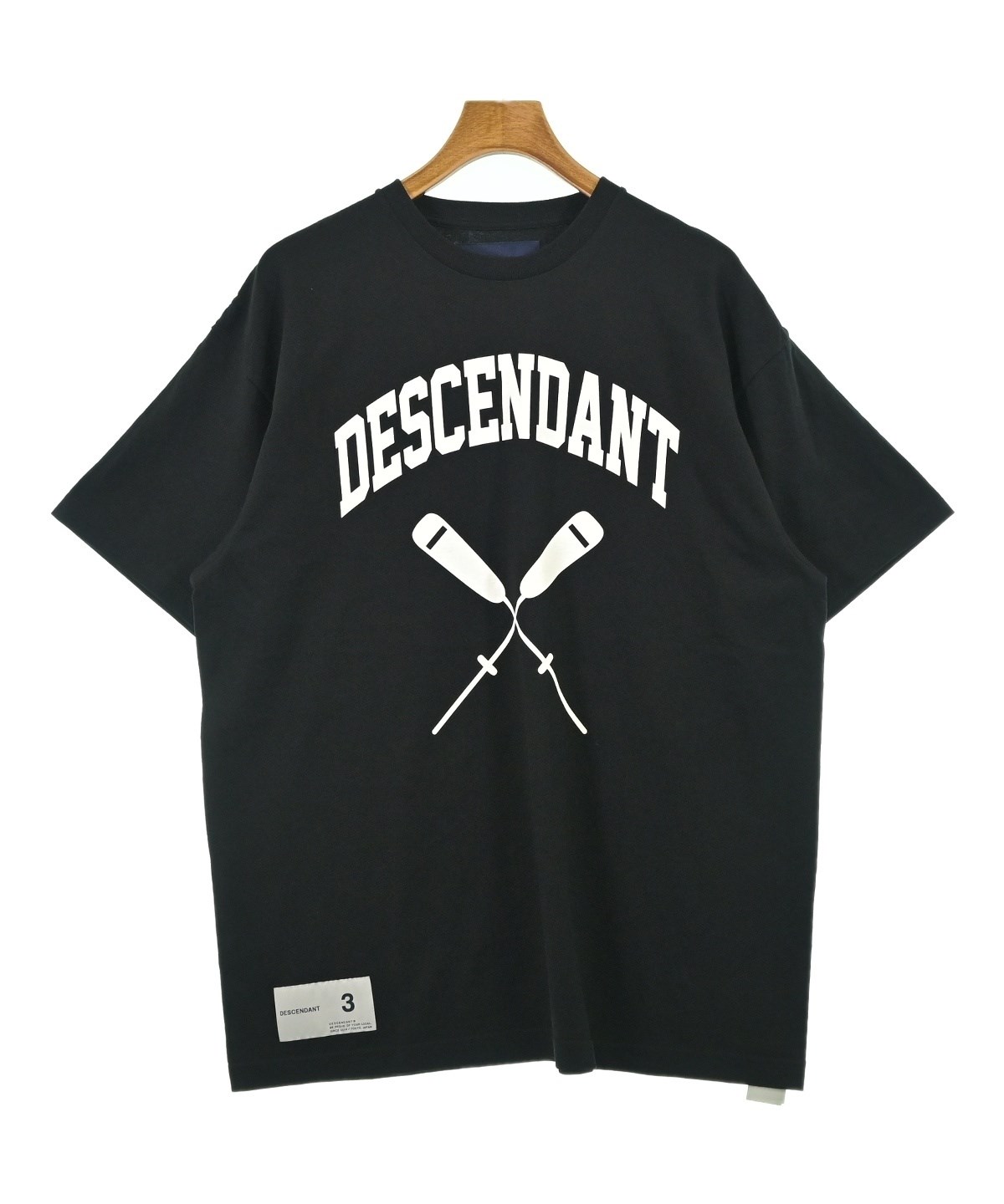 DESCENDANT（ディセンダント）Tシャツ・カットソー 黒 サイズ:3(L位