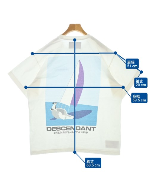 DESCENDANT（ディセンダント）Tシャツ・カットソー 白 サイズ:2(M位) メンズ/2200707753133