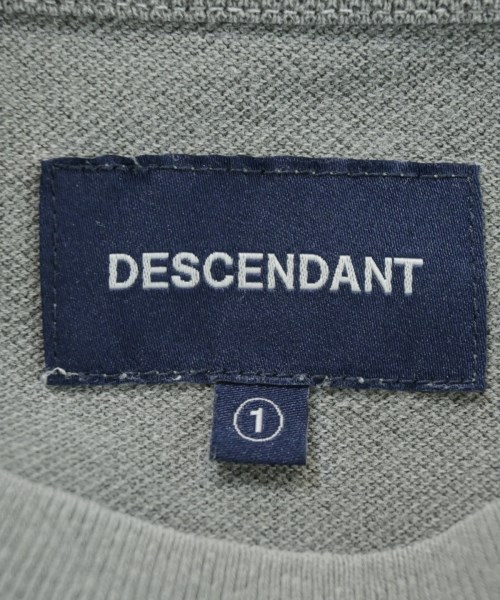 DESCENDANT（ディセンダント）Tシャツ・カットソー グレー サイズ:1(S位) メンズ/2200707753140