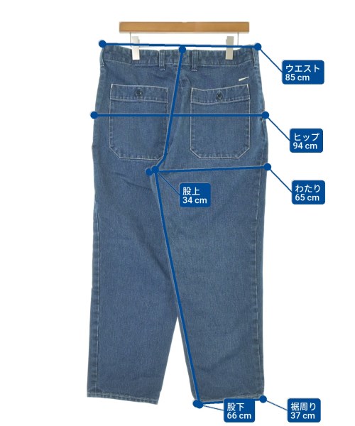 DESCENDANT（ディセンダント）デニムパンツ 青 サイズ:3(L位) メンズ/2200663277063