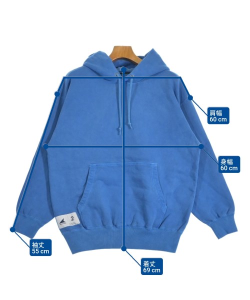 DESCENDANT（ディセンダント）パーカー 青 サイズ:2(M位) メンズ/2200665323041