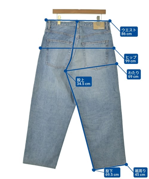 DESCENDANT（ディセンダント）デニムパンツ 青 サイズ:3(L位) メンズ/2200665323058