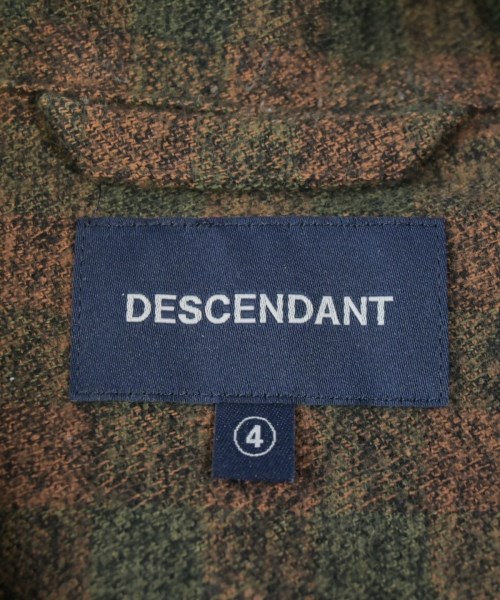 DESCENDANT（ディセンダント）カジュアルシャツ 茶 サイズ:4(XL位) メンズ/2200665959042