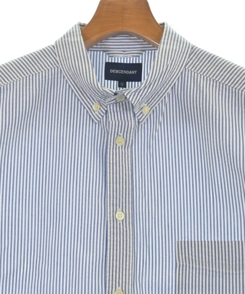 DESCENDANT（ディセンダント）カジュアルシャツ 青 サイズ:3(L位) メンズ/2200667682047
