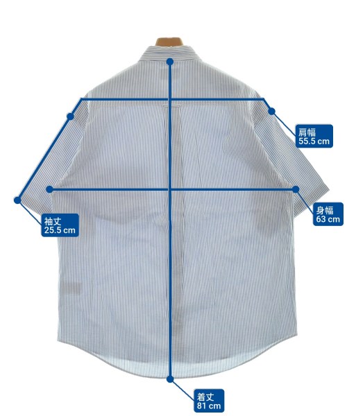 DESCENDANT（ディセンダント）カジュアルシャツ 青 サイズ:3(L位) メンズ/2200667682047