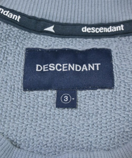 DESCENDANT（ディセンダント）スウェット 青 サイズ:3(L位) メンズ/2200665381072