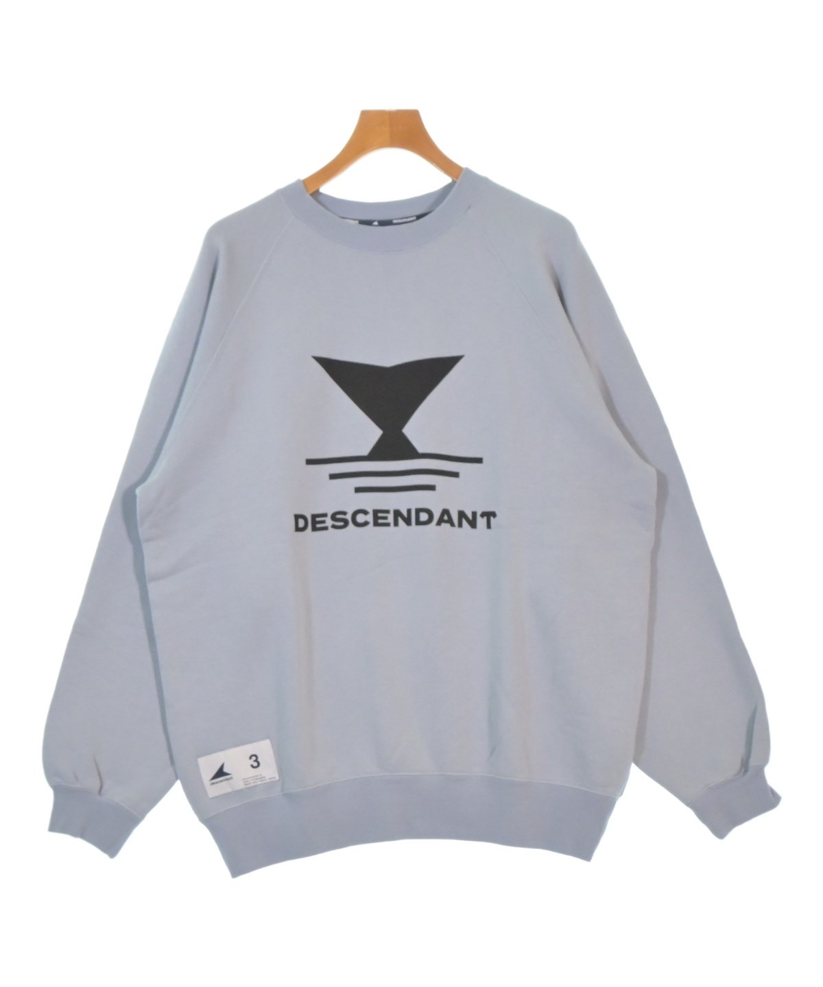 DESCENDANT（ディセンダント）スウェット 青 サイズ:3(L位) メンズ