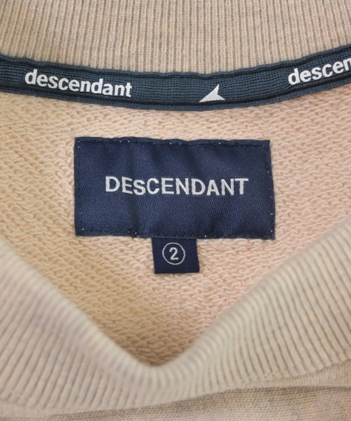 DESCENDANT（ディセンダント）スウェット ベージュ サイズ:2(M位) メンズ/2200665381102