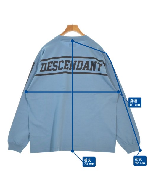 DESCENDANT（ディセンダント）Tシャツ・カットソー 青 サイズ:3(L位) メンズ/2200665381164