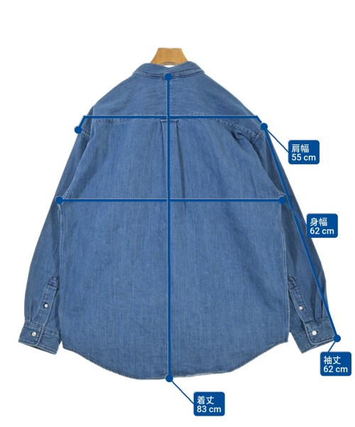 DESCENDANT（ディセンダント）カジュアルシャツ 青 サイズ:3(L位) メンズ/2200665381188