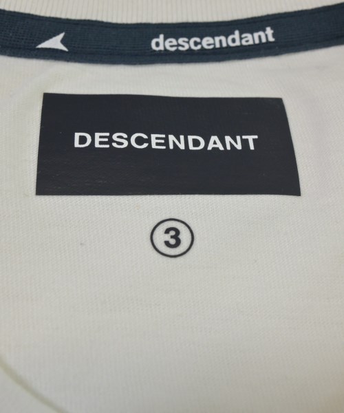 DESCENDANT（ディセンダント）Tシャツ・カットソー 白 サイズ:3(L位) メンズ/2200665381225