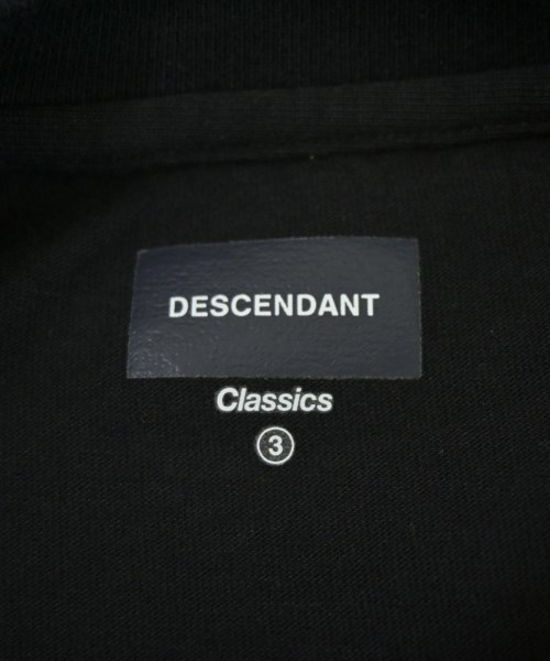DESCENDANT（ディセンダント）Tシャツ・カットソー 黒 サイズ:3(L位) メンズ/2200727681102