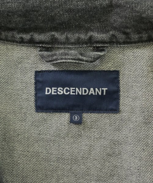 DESCENDANT（ディセンダント）デニムジャケット 黒 サイズ:3(L位) メンズ/2200727681126