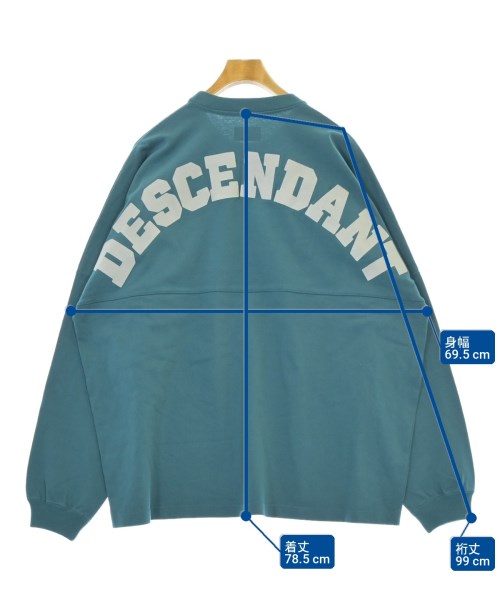 DESCENDANT（ディセンダント）Tシャツ・カットソー 青 サイズ:3(L位) メンズ/2200727681225