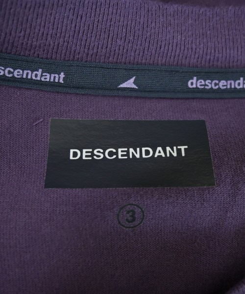 DESCENDANT（ディセンダント）Tシャツ・カットソー 紫 サイズ:3(L位) メンズ/2200727681287