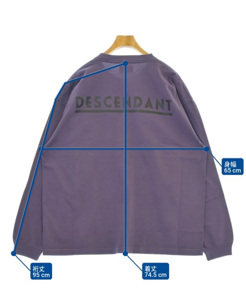 DESCENDANT（ディセンダント）Tシャツ・カットソー 紫 サイズ:3(L位) メンズ/2200727681287