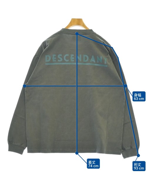 DESCENDANT（ディセンダント）Tシャツ・カットソー グレー サイズ:2(M位) メンズ/2200727681294