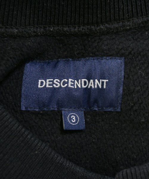 DESCENDANT（ディセンダント）スウェット 黒 サイズ:3(L位) メンズ/2200733164262