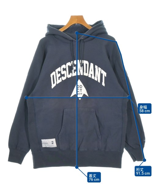 DESCENDANT（ディセンダント）パーカー 紺 サイズ:2(M位) メンズ/2200733164279