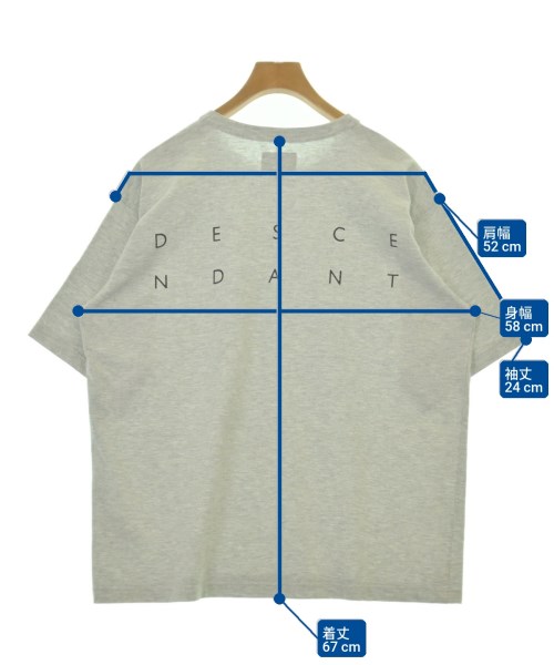 DESCENDANT（ディセンダント）Tシャツ・カットソー グレー サイズ:2(M位) メンズ/2200719830266