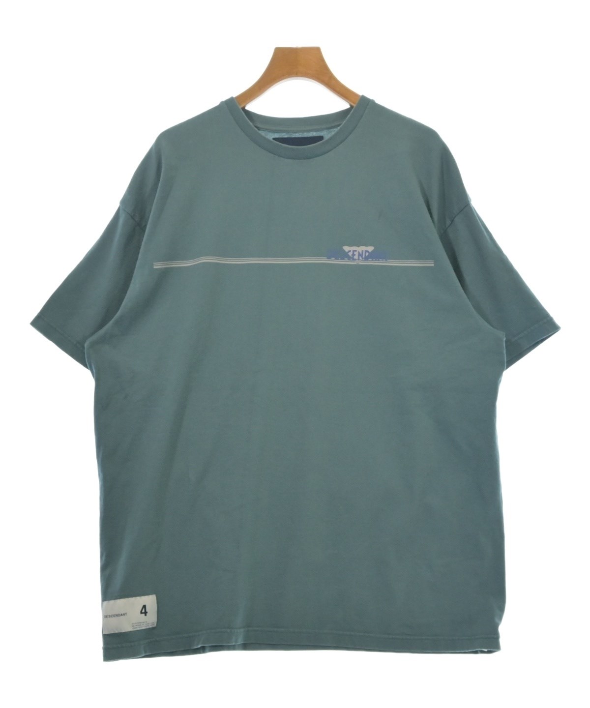 DESCENDANT（ディセンダント）Tシャツ・カットソー 青 サイズ:4(XL位